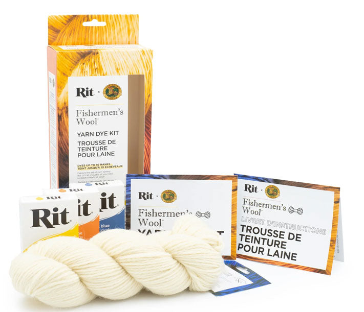 Lion Brand Fisherman's Wool Yarn Dye Kit