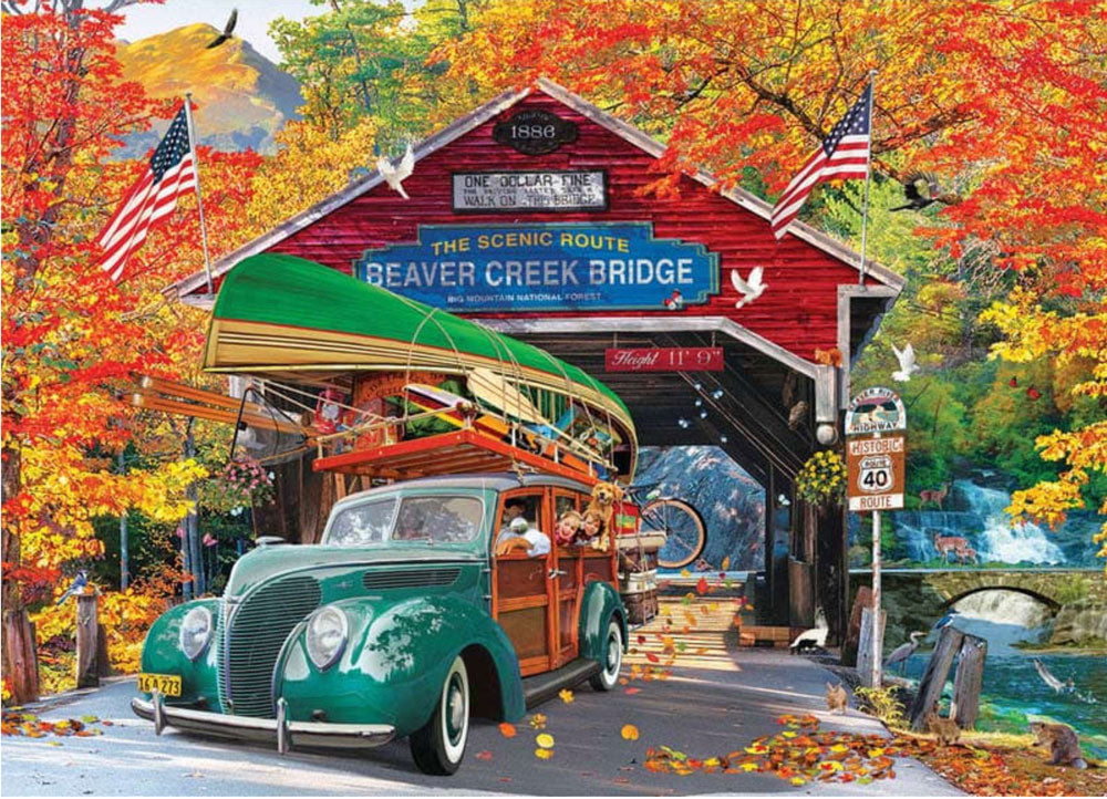 Covered Bridge Jigsaw Puzzle