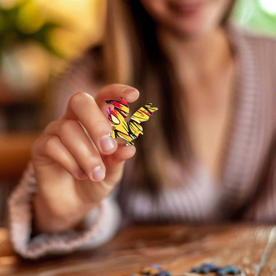 Owl Shaped Wooden Jigsaw Puzzle