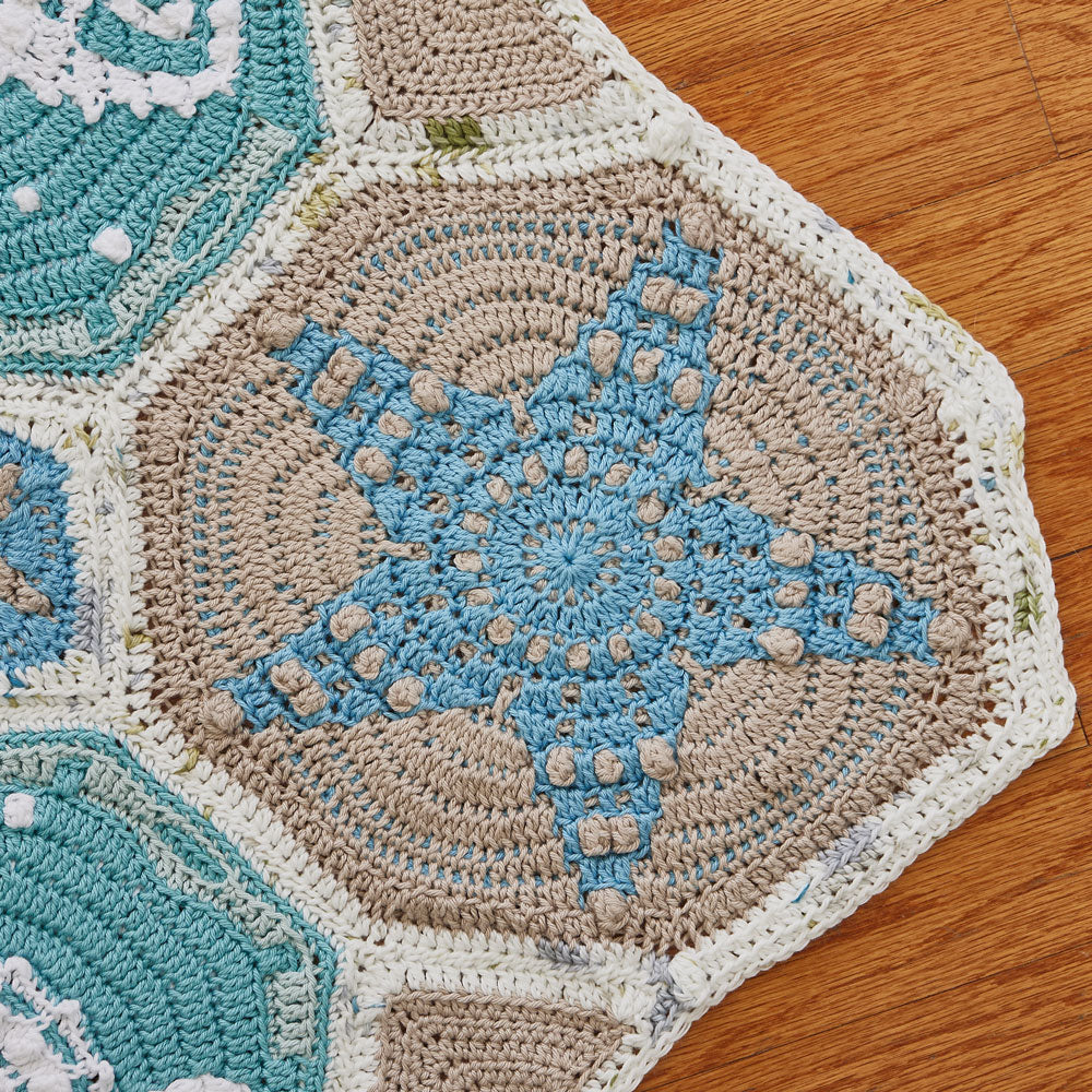 Sea-Labrate Mosaic Baby Blanket Pattern