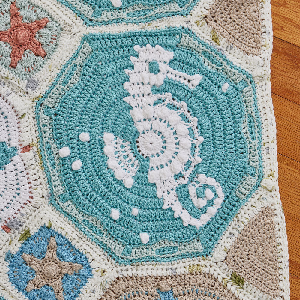 Sea-Labrate Mosaic Baby Blanket Pattern