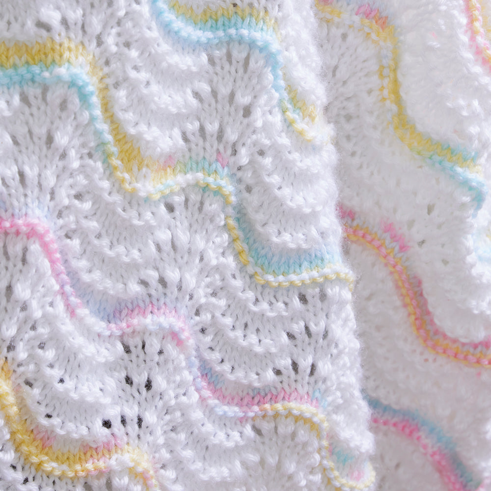 Peaceful Waves Knit Baby Blanket