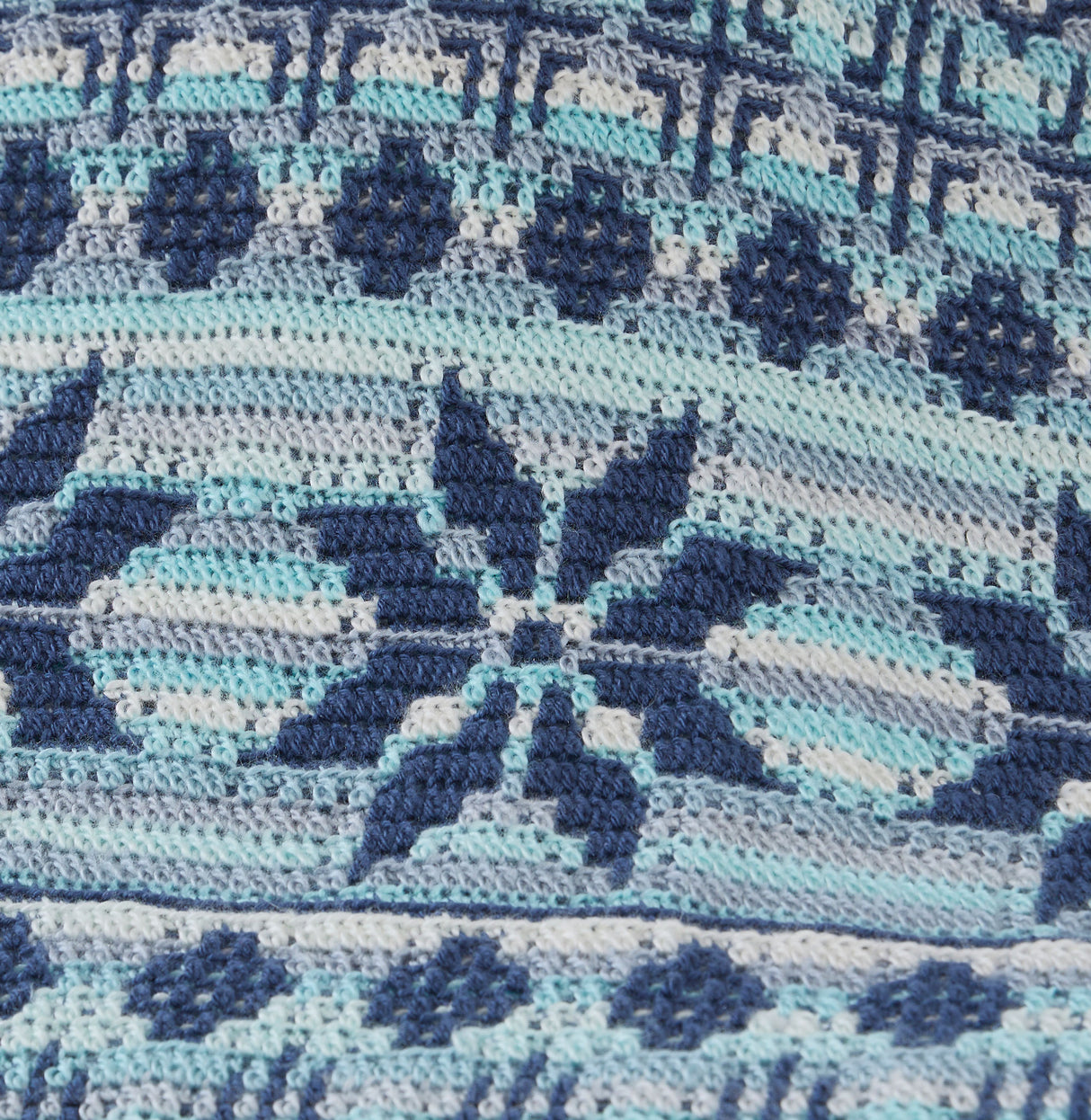 Snowscape Overlay Mosaic Blanket