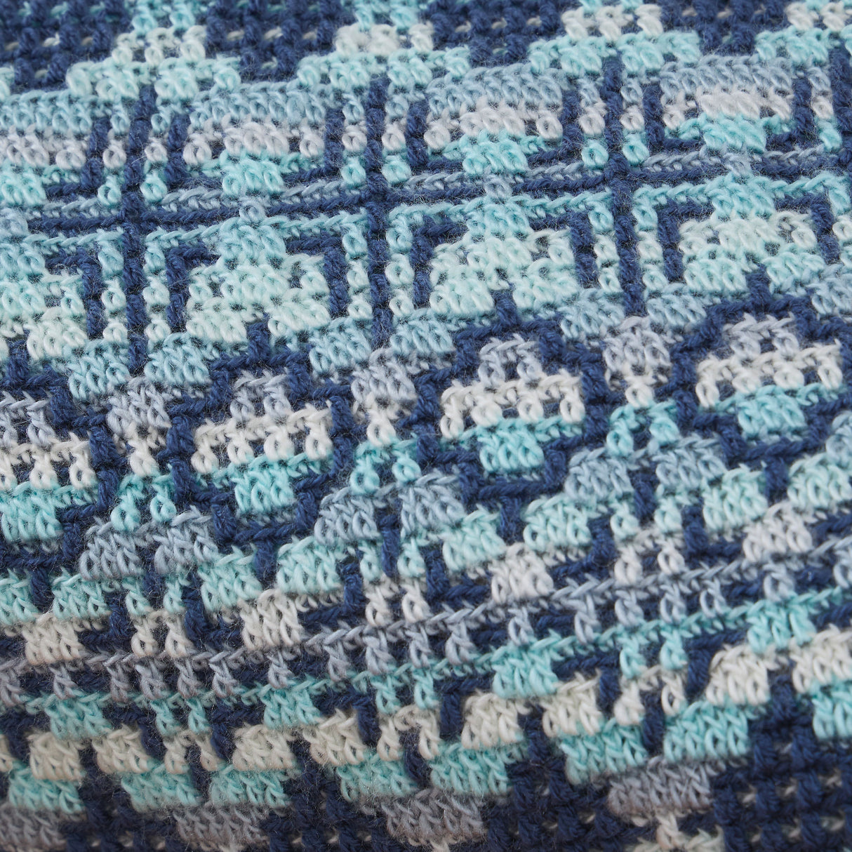 Snowscape Overlay Mosaic Blanket