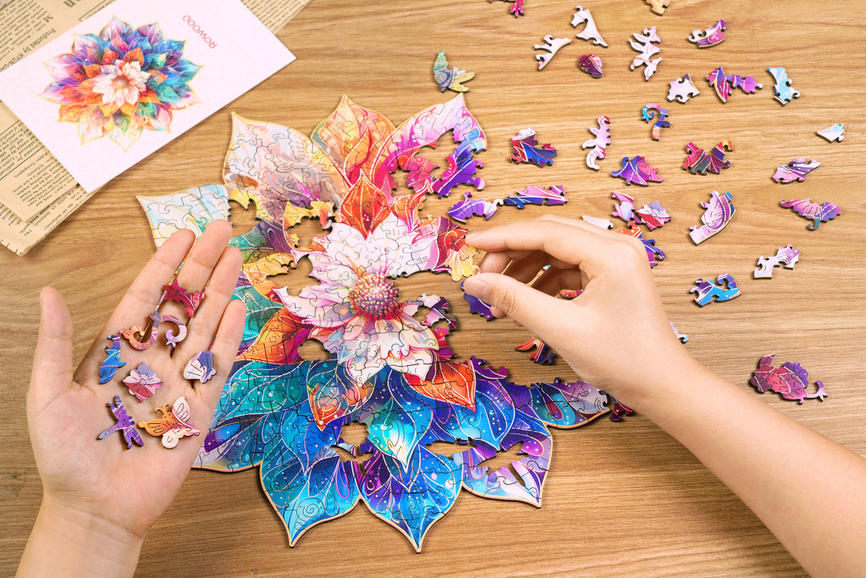 Mystic Mandala Flower Jigsaw Puzzle