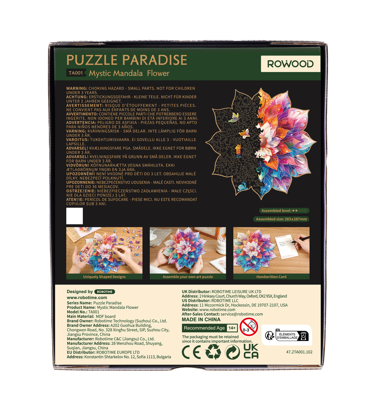 Mystic Mandala Flower Jigsaw Puzzle