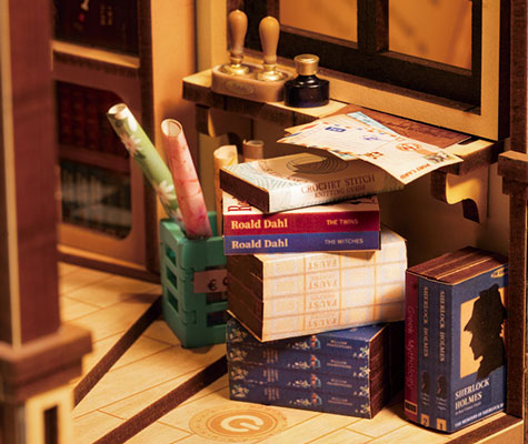 Bookstore Book Nook & Wonderland Wood Model Kit