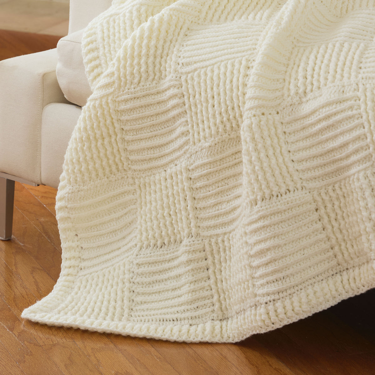 The Gridline Crochet Throw