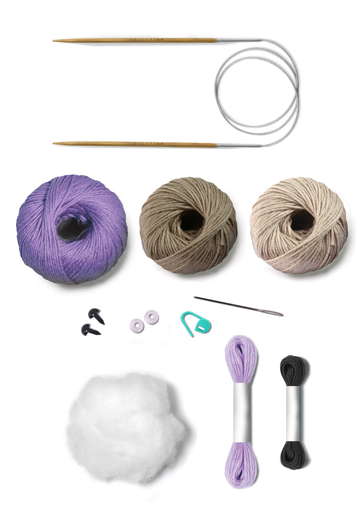 Girl Bear Amigurumi Kit