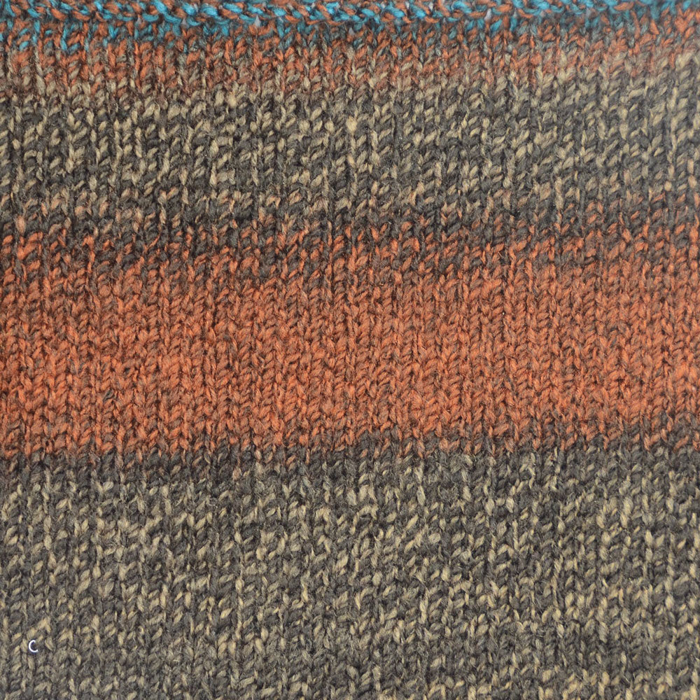 Manta de crochet azul océano