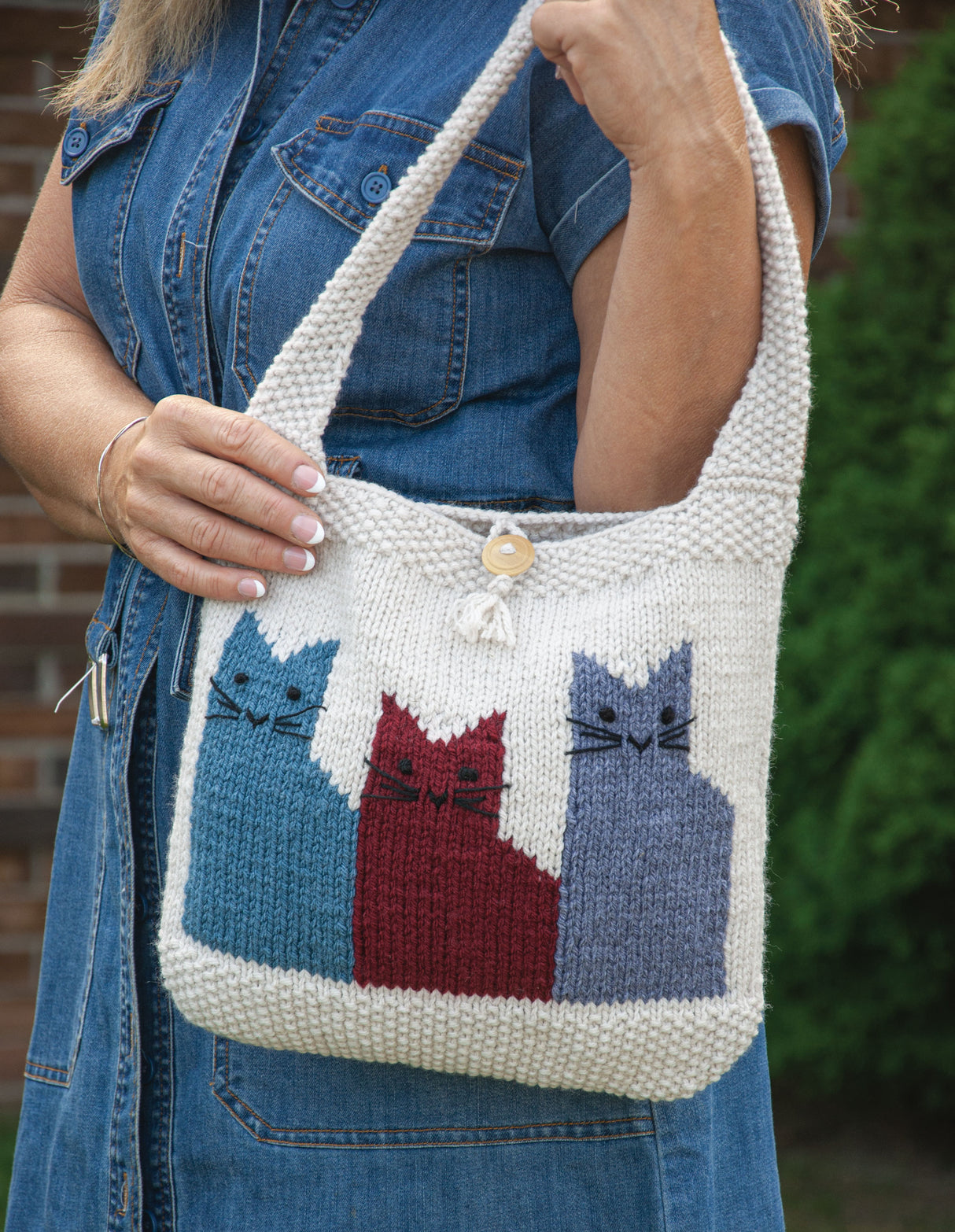 Cat Lover's Knit Bag