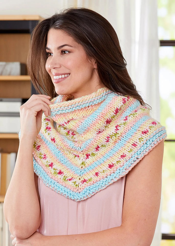 Free Blooming Bandana Cowl Pattern