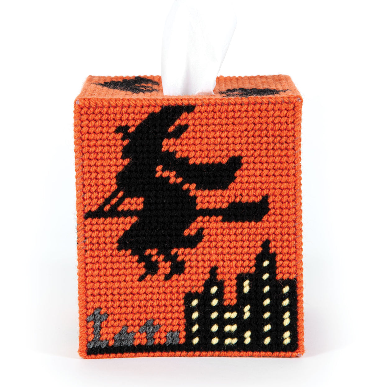 Halloween Plastic Canvas Tissue Box Cover