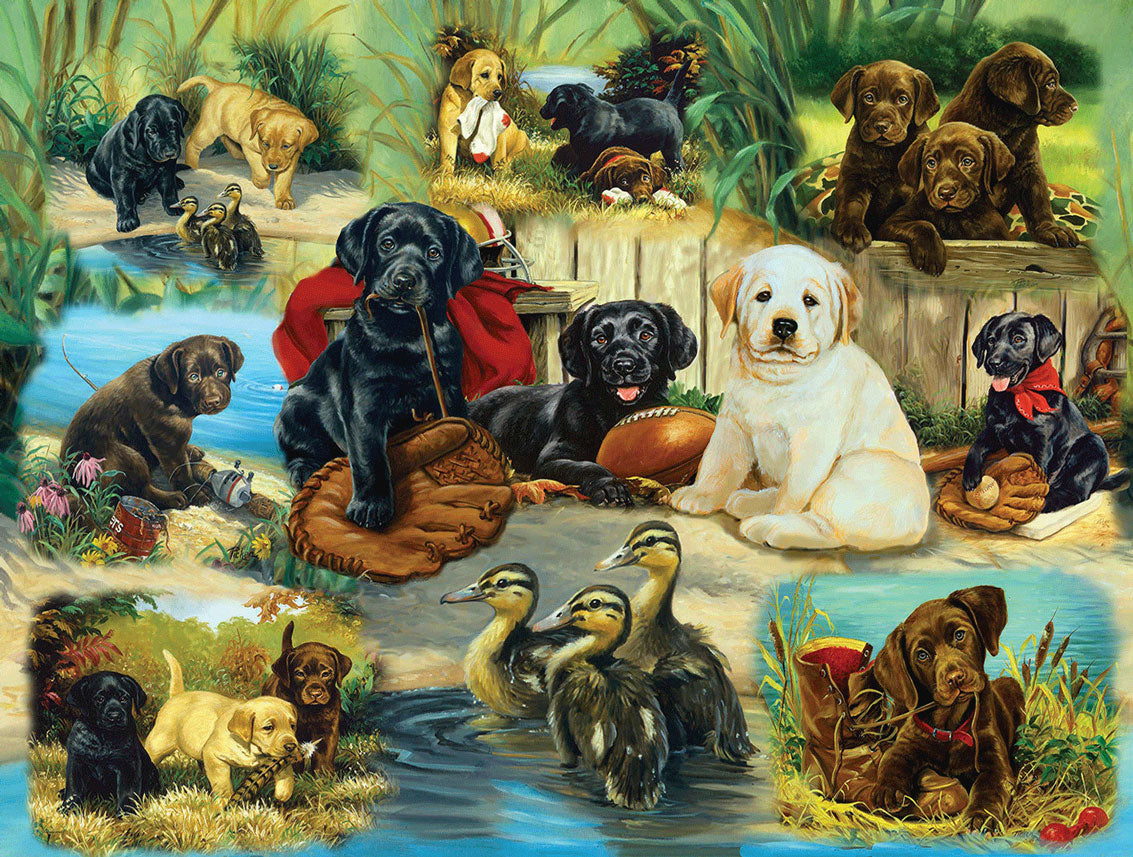 Labrador Puppy Fun Jigsaw Puzzle