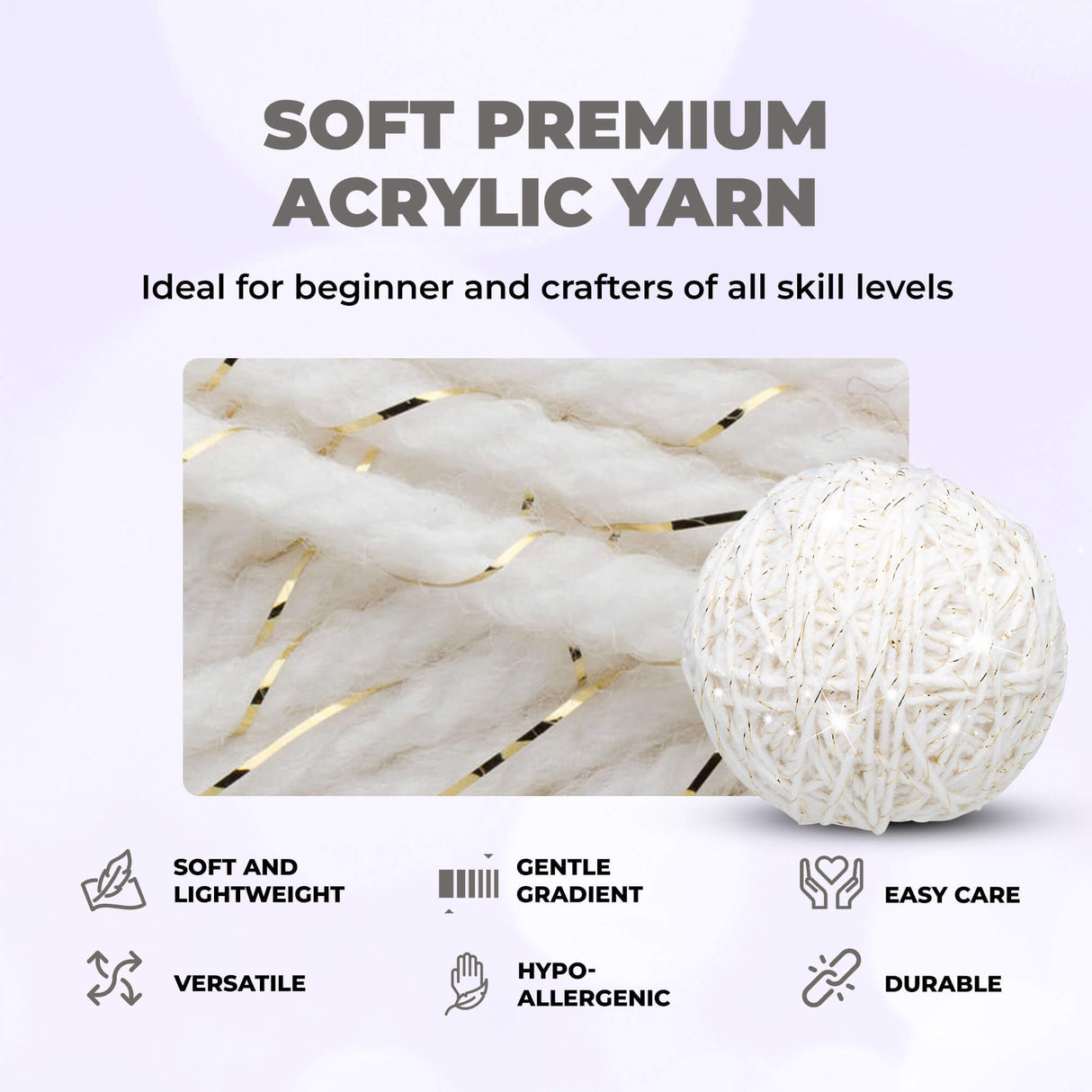 Mary Maxim Starlette Sparkle Yarn