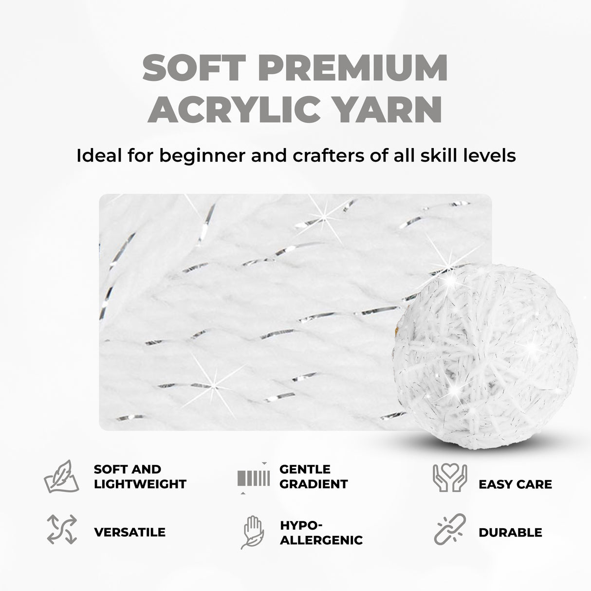 Mary Maxim Starlette Sparkle Yarn