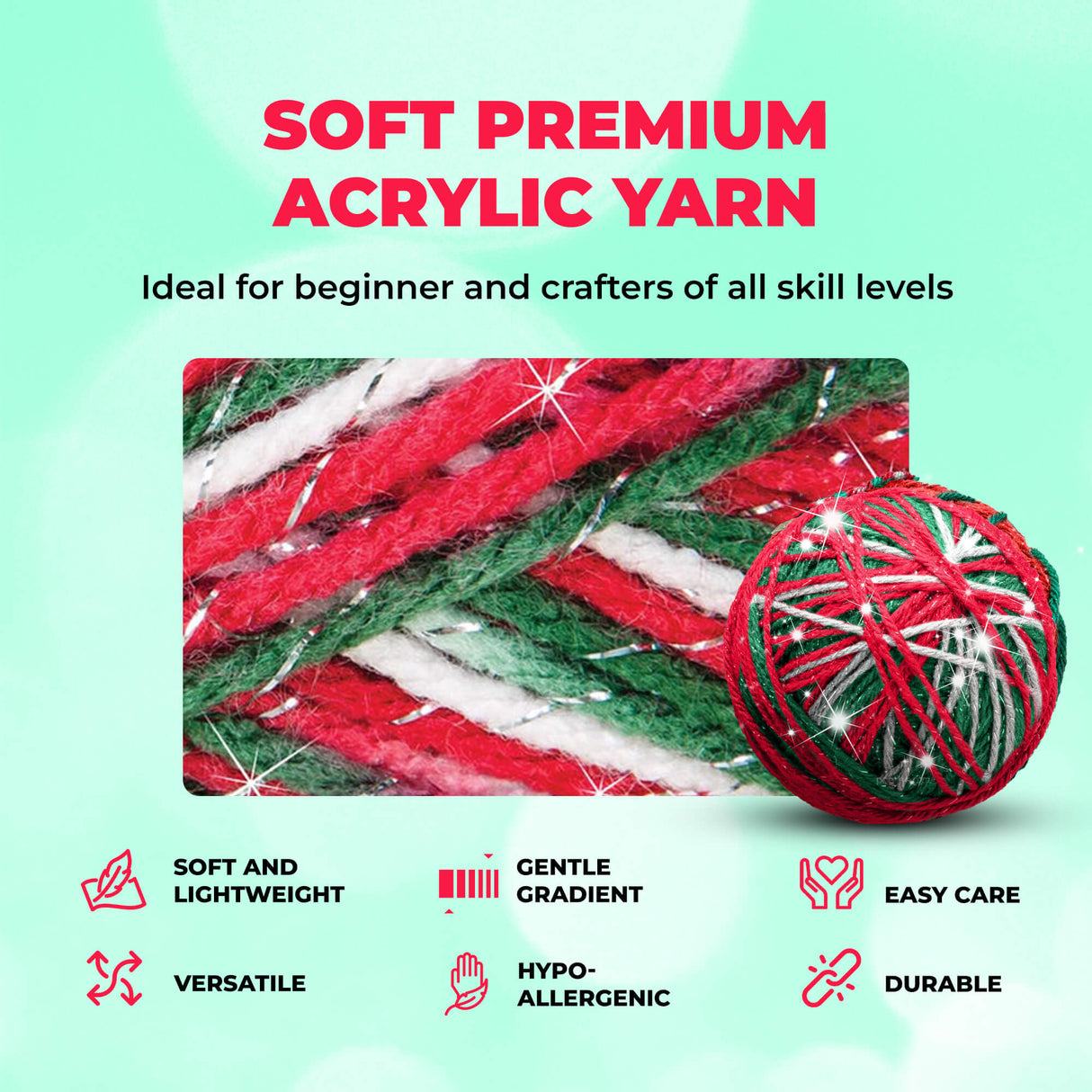 Mary Maxim Starlette Sparkle Yarn