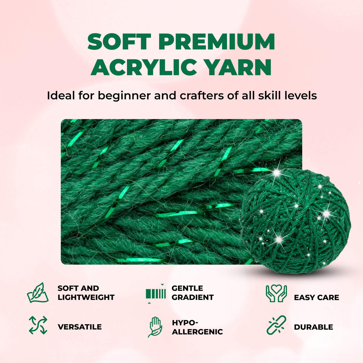 Mary Maxim Starlette Sparkle Yarn