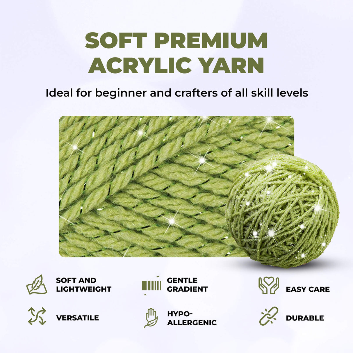 Mary Maxim Starlette Sparkle Yarn