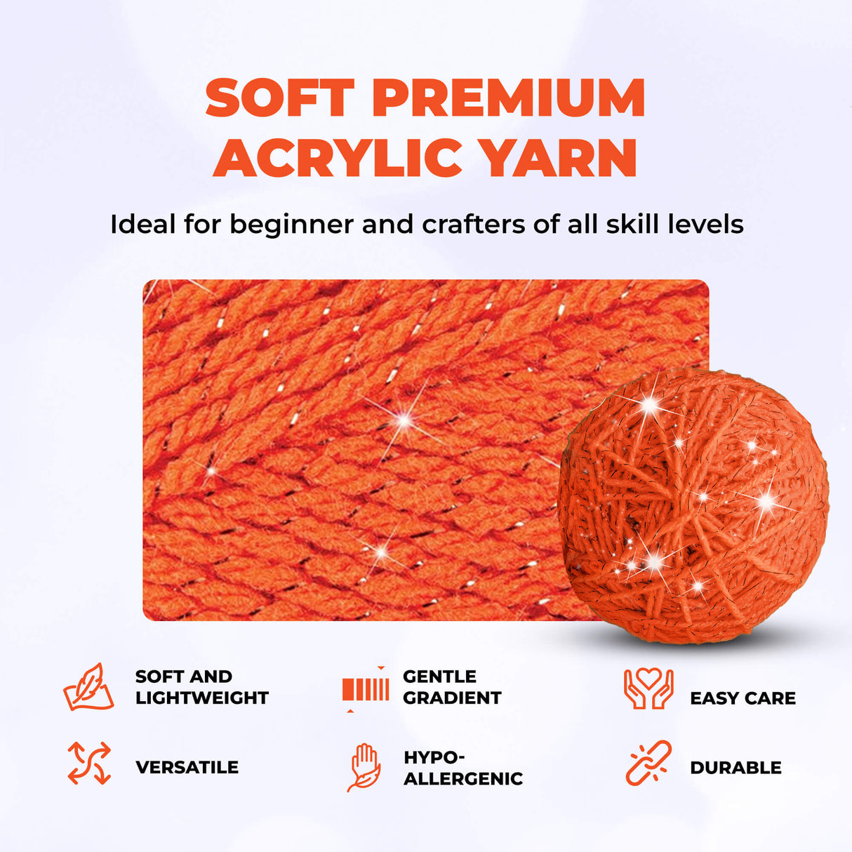 Mary Maxim Starlette Sparkle Yarn