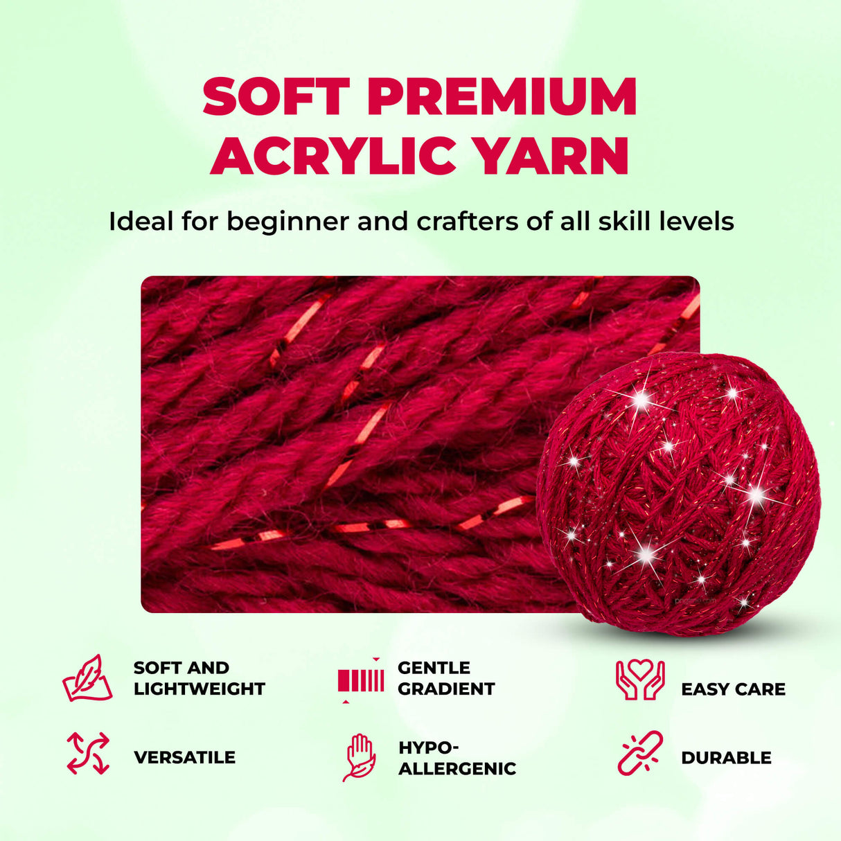 Mary Maxim Starlette Sparkle Yarn