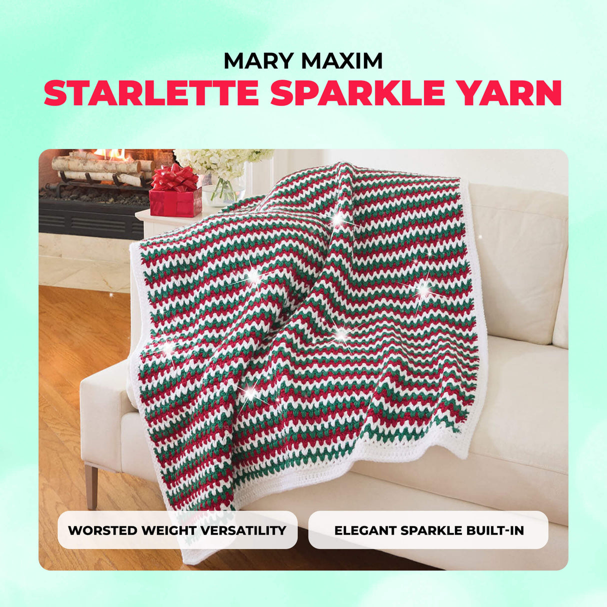 Mary Maxim Starlette Sparkle Yarn