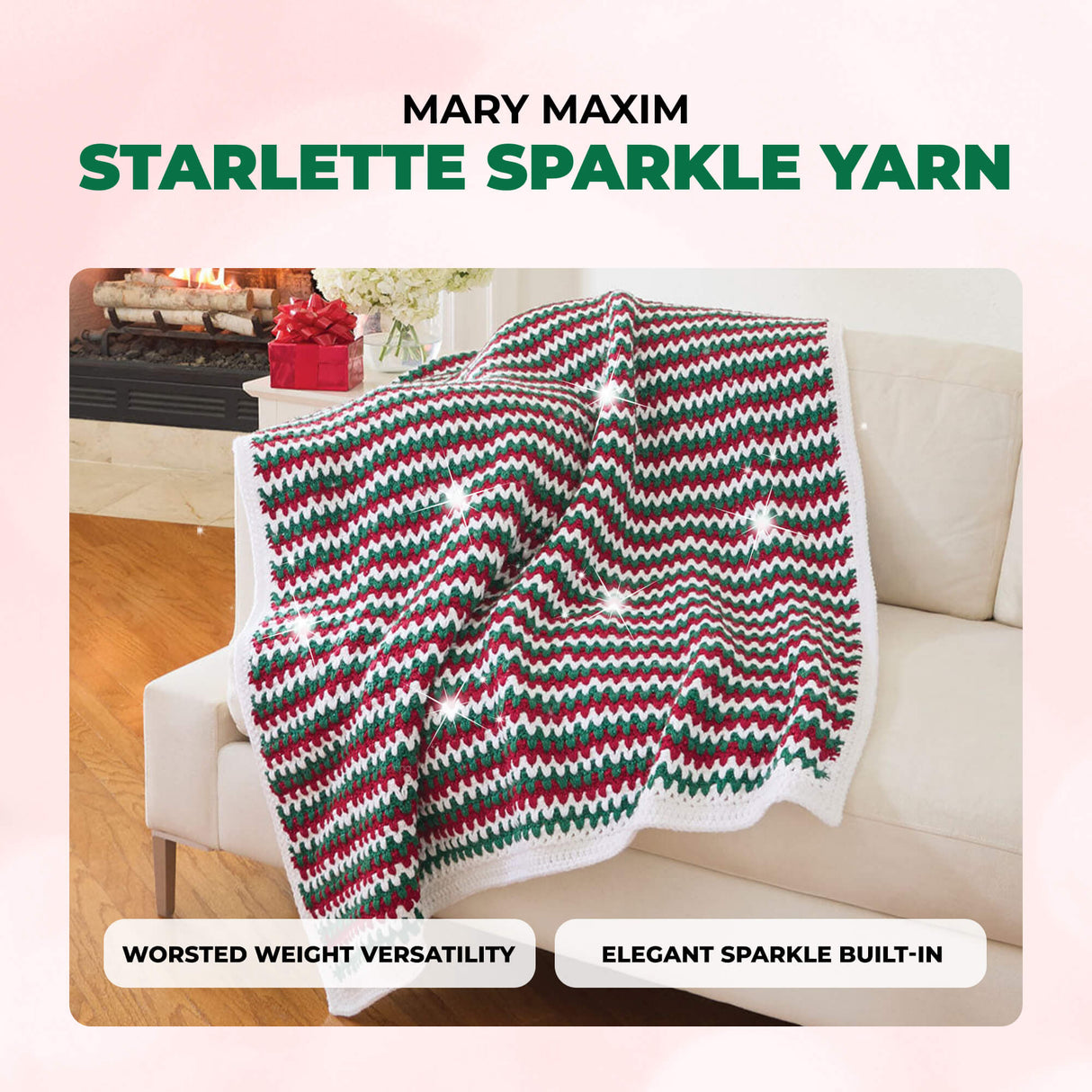 Mary Maxim Starlette Sparkle Yarn
