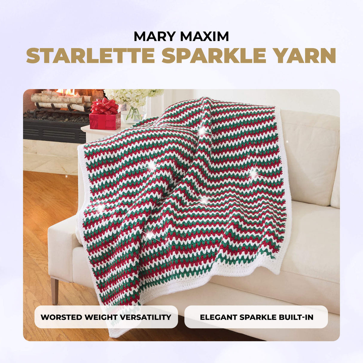 Mary Maxim Starlette Sparkle Yarn