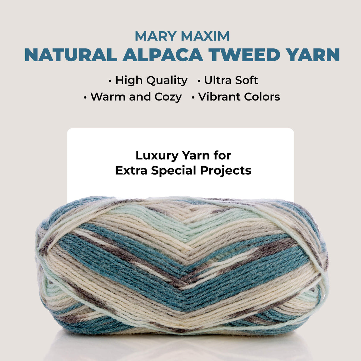 Mary Maxim Natural Alpaca Tweed
