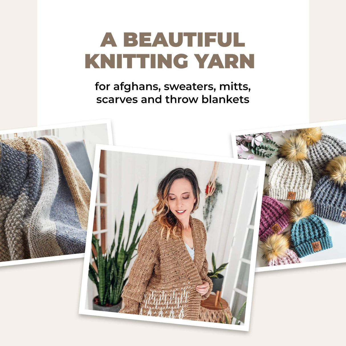 Mary Maxim Natural Alpaca Tweed