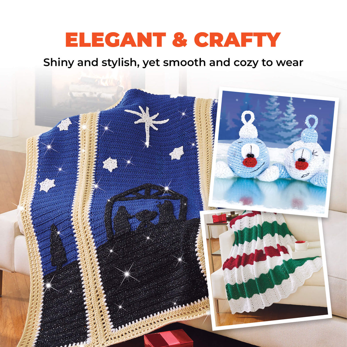 Mary Maxim Starlette Sparkle Yarn