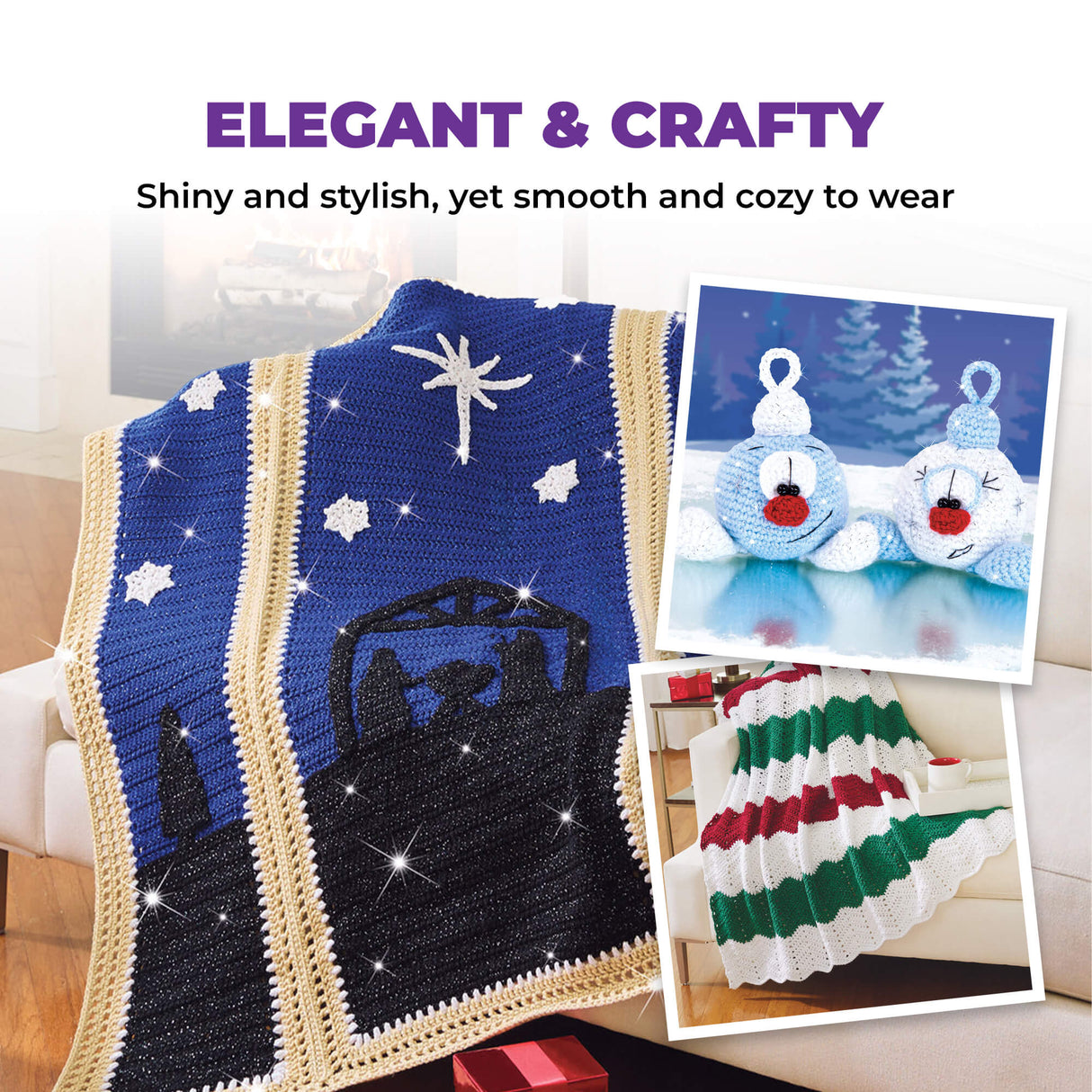 Mary Maxim Starlette Sparkle Yarn