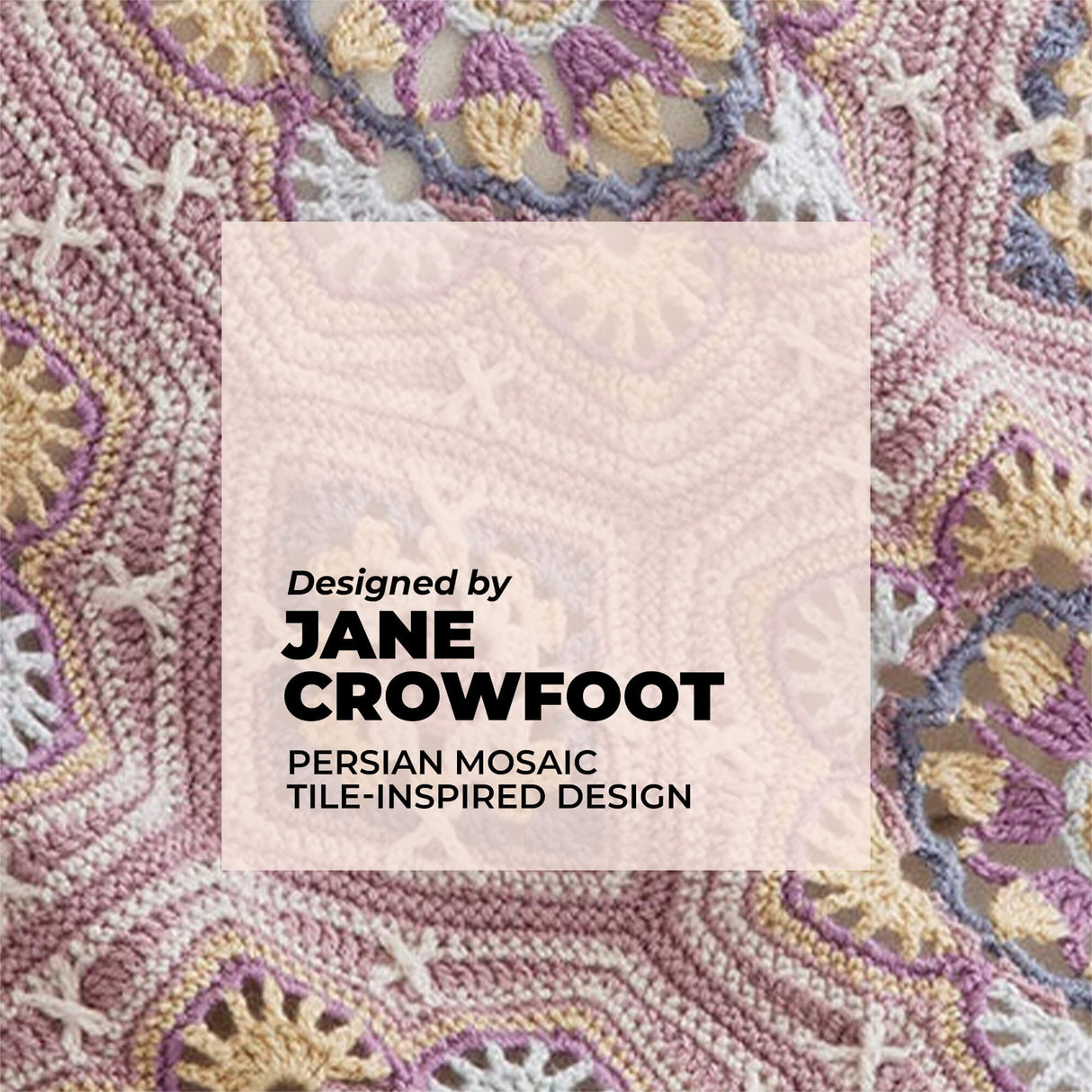 Persian Tiles Throw (Mary Maxim Mellowspun DK)