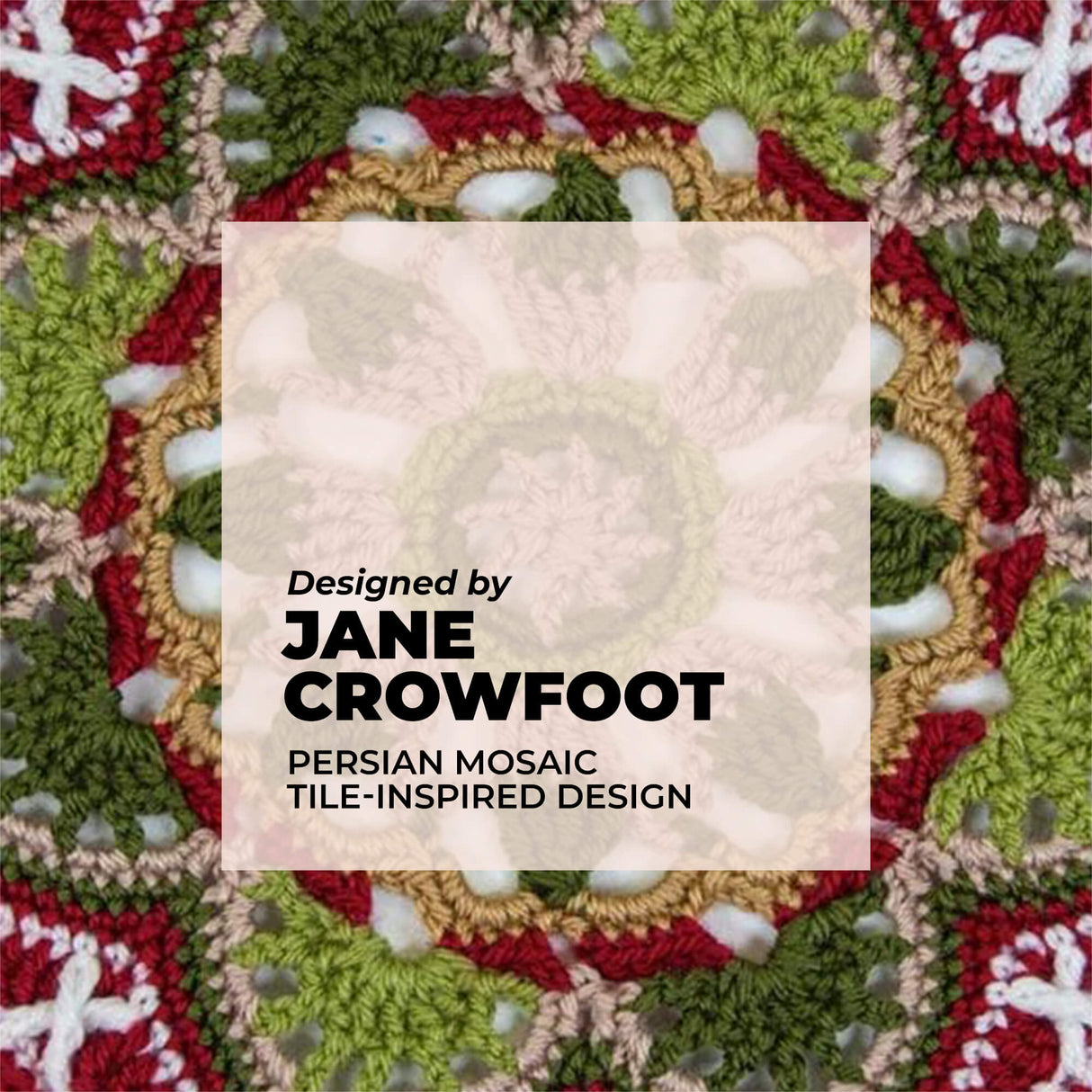 Persian Tiles Throw (Mary Maxim Mellowspun DK)