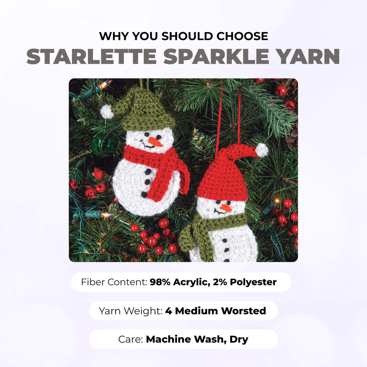 Mary Maxim Starlette Sparkle Yarn