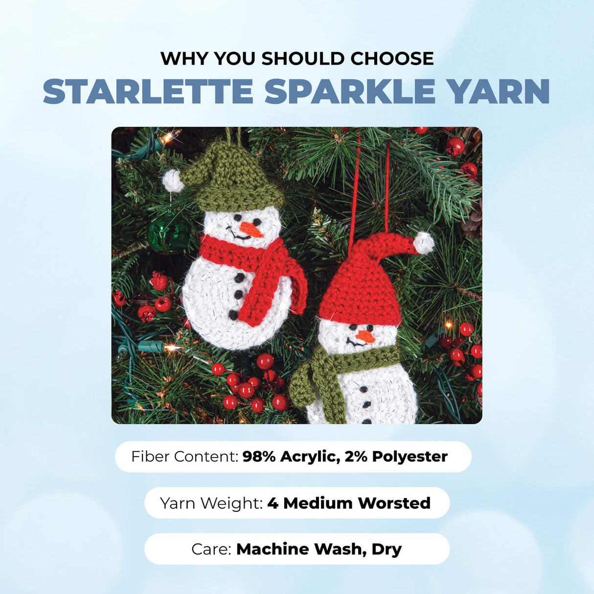 Mary Maxim Starlette Sparkle Yarn