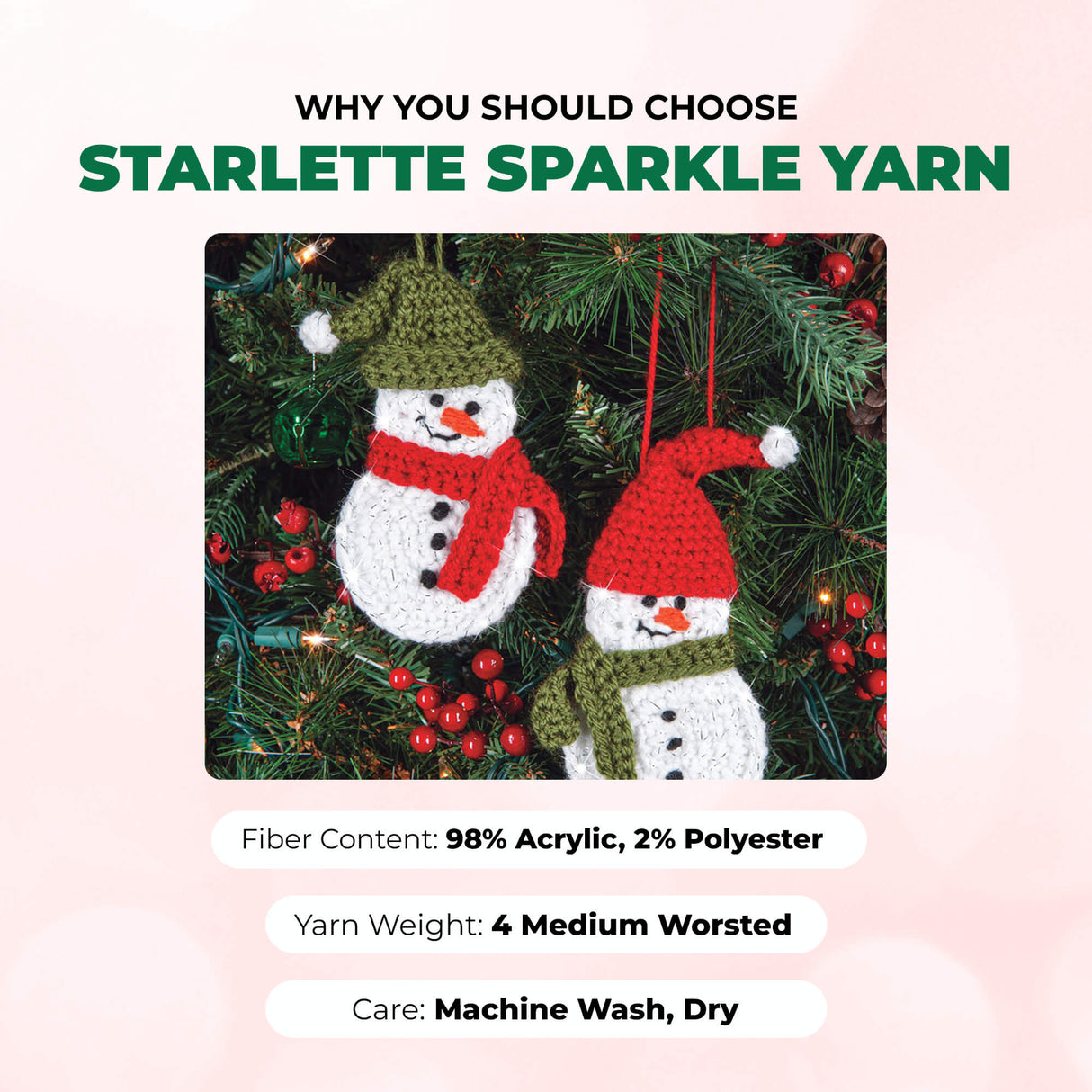 Mary Maxim Starlette Sparkle Yarn