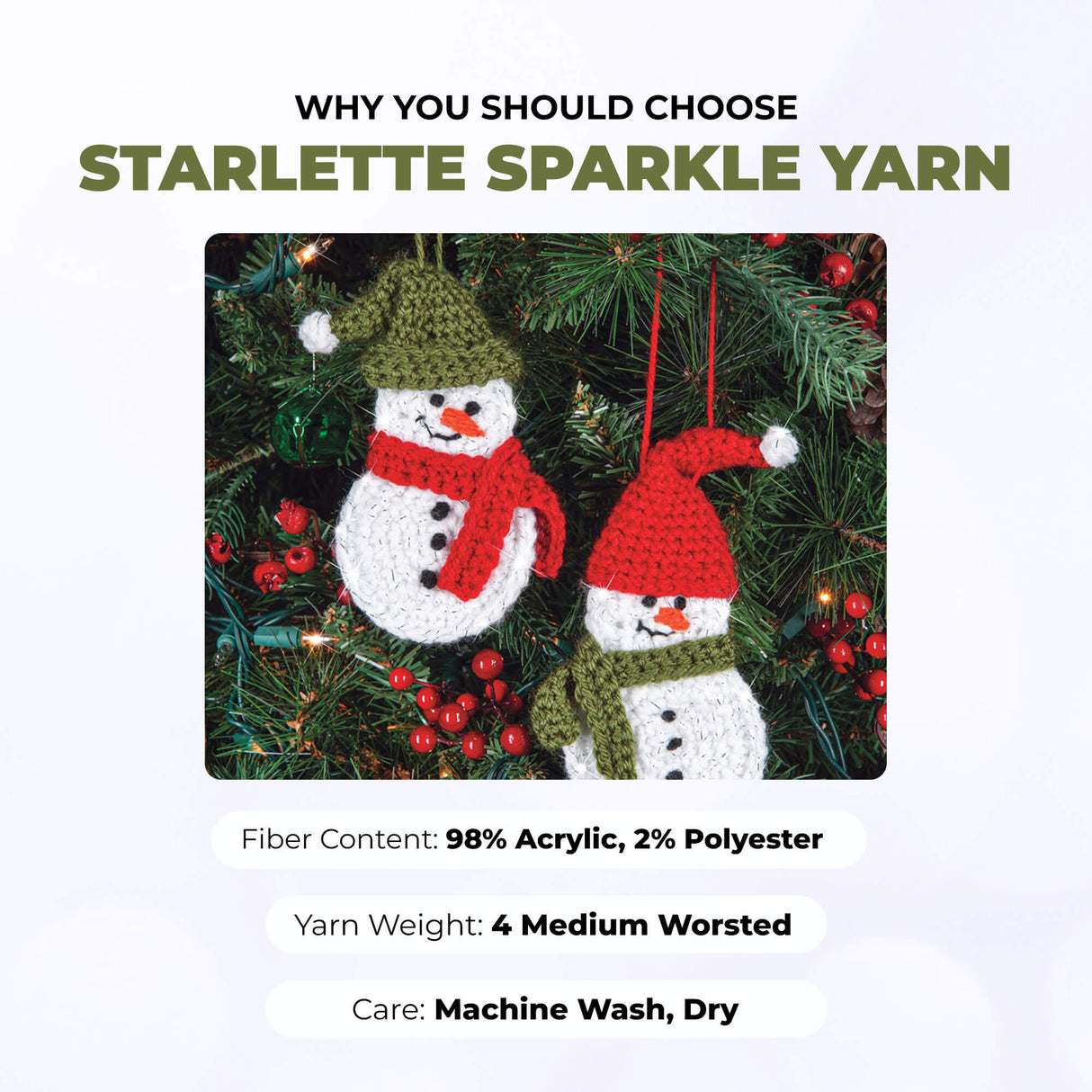 Mary Maxim Starlette Sparkle Yarn
