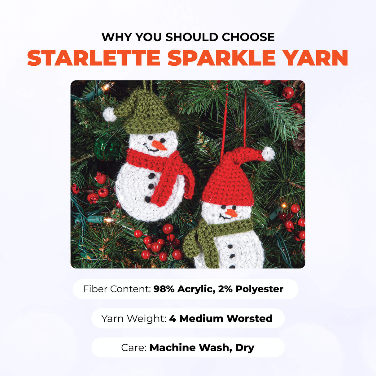 Mary Maxim Starlette Sparkle Yarn