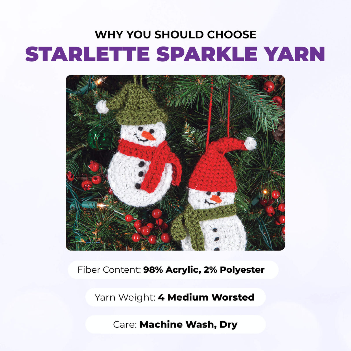 Mary Maxim Starlette Sparkle Yarn