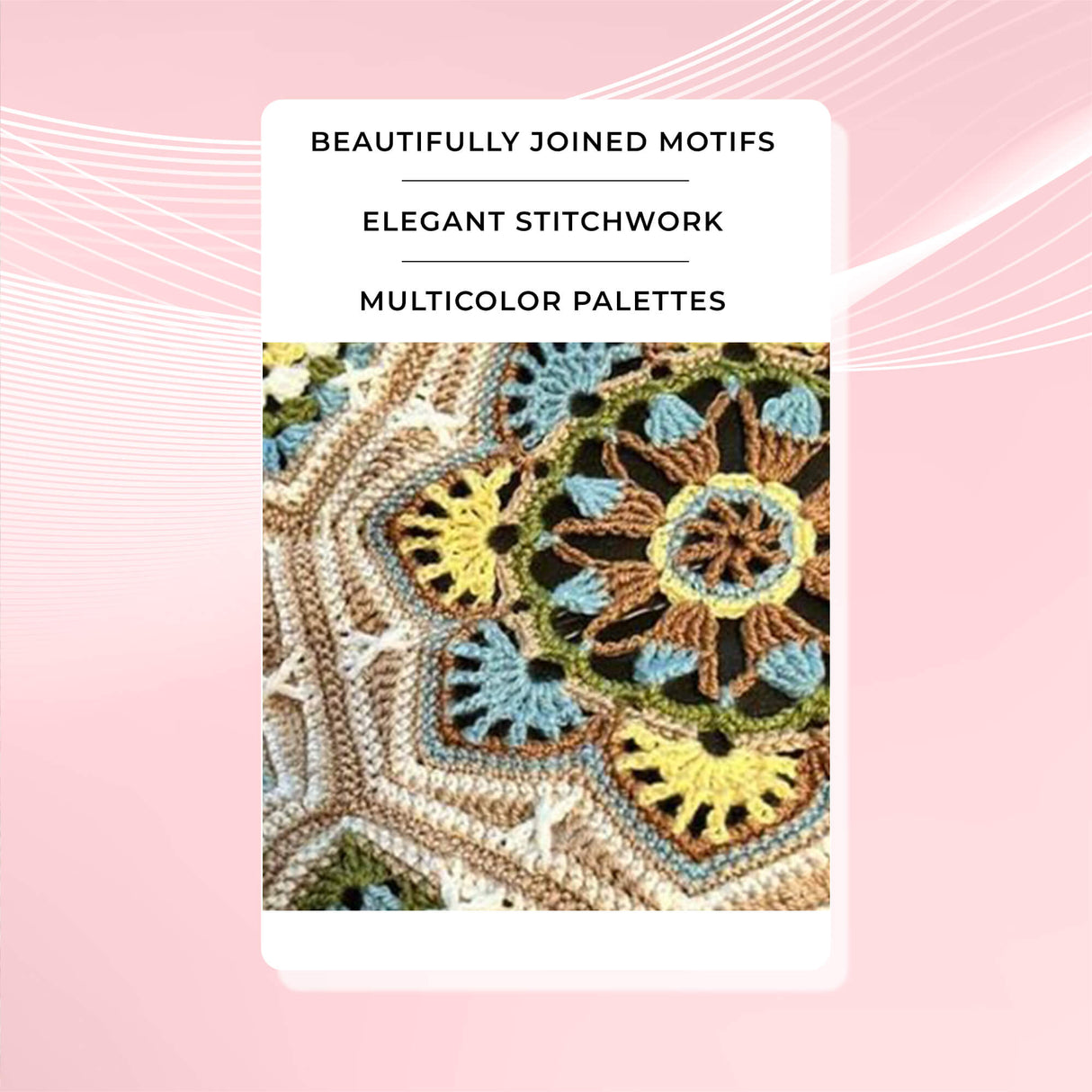 Persian Tiles Throw (Mary Maxim Mellowspun DK)