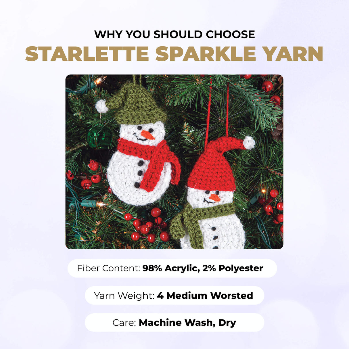 Mary Maxim Starlette Sparkle Yarn