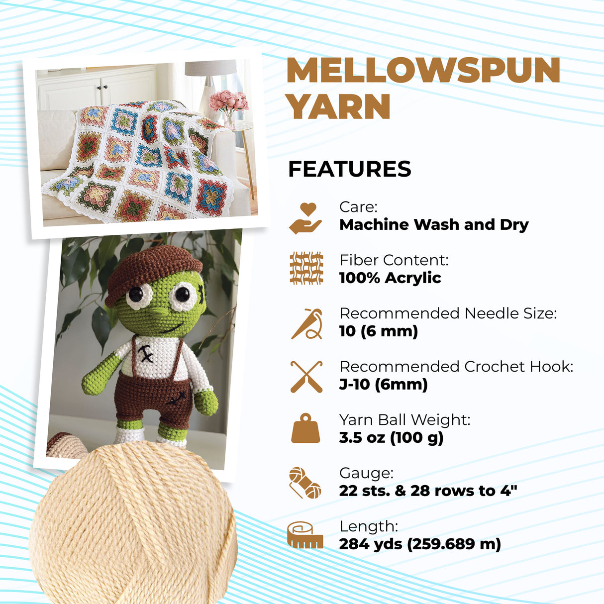 Mary Maxim Mellowspun DK Yarn