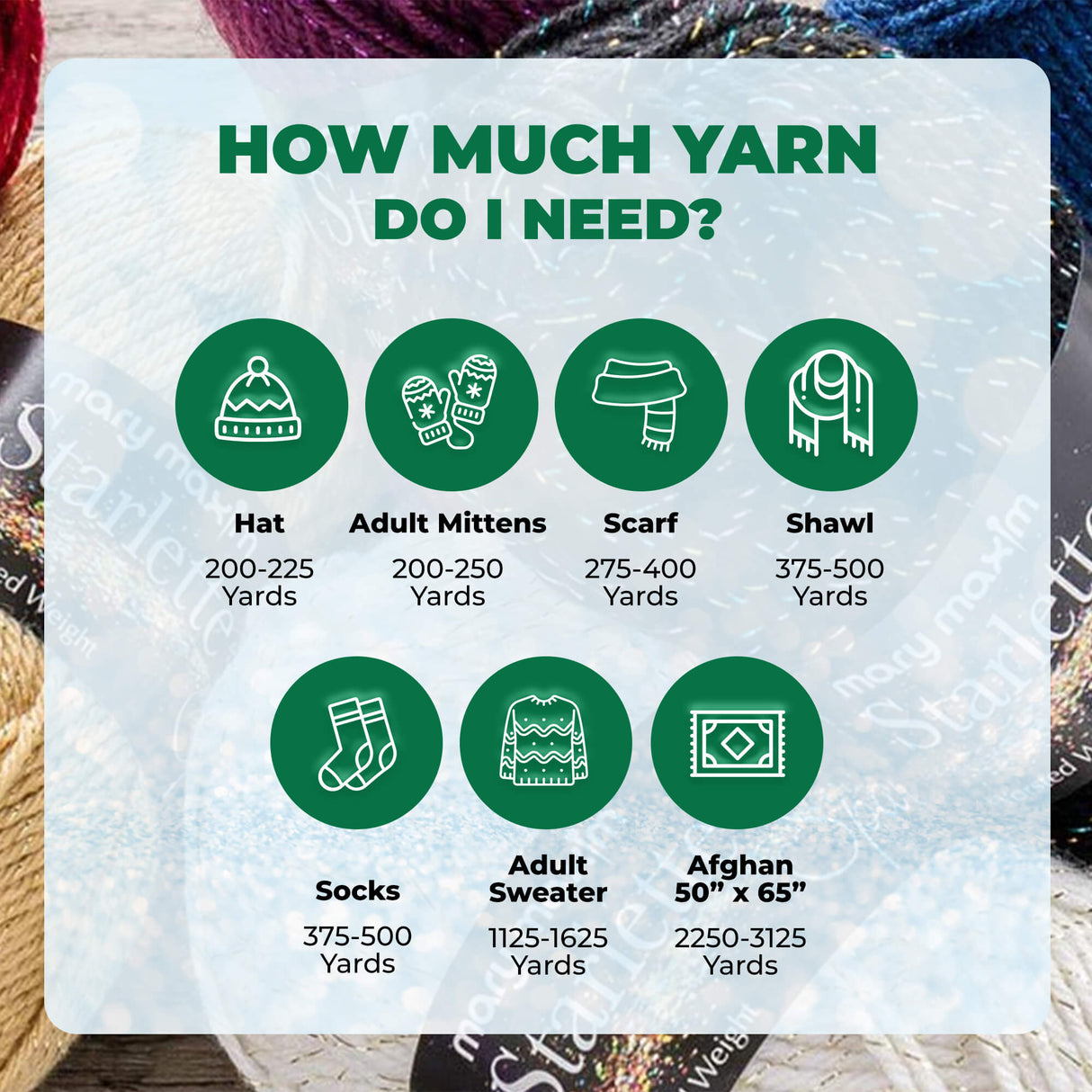 Mary Maxim Starlette Sparkle Yarn