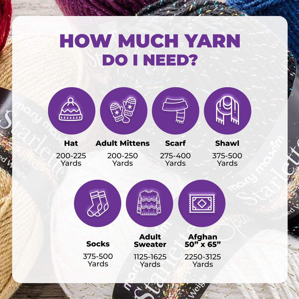 Mary Maxim Starlette Sparkle Yarn