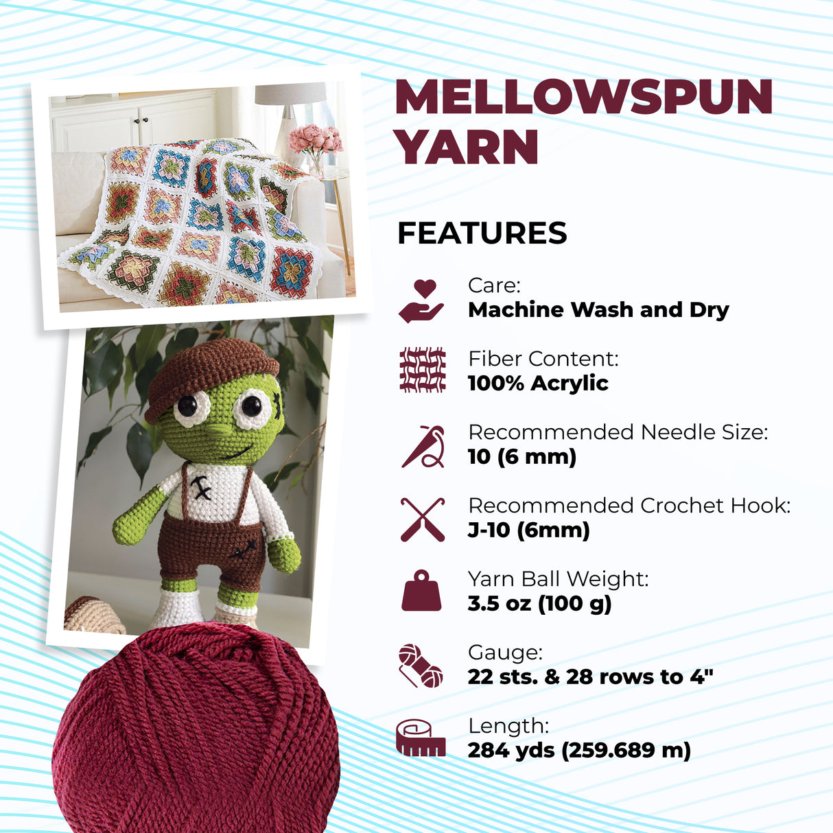Mary Maxim Mellowspun DK Yarn