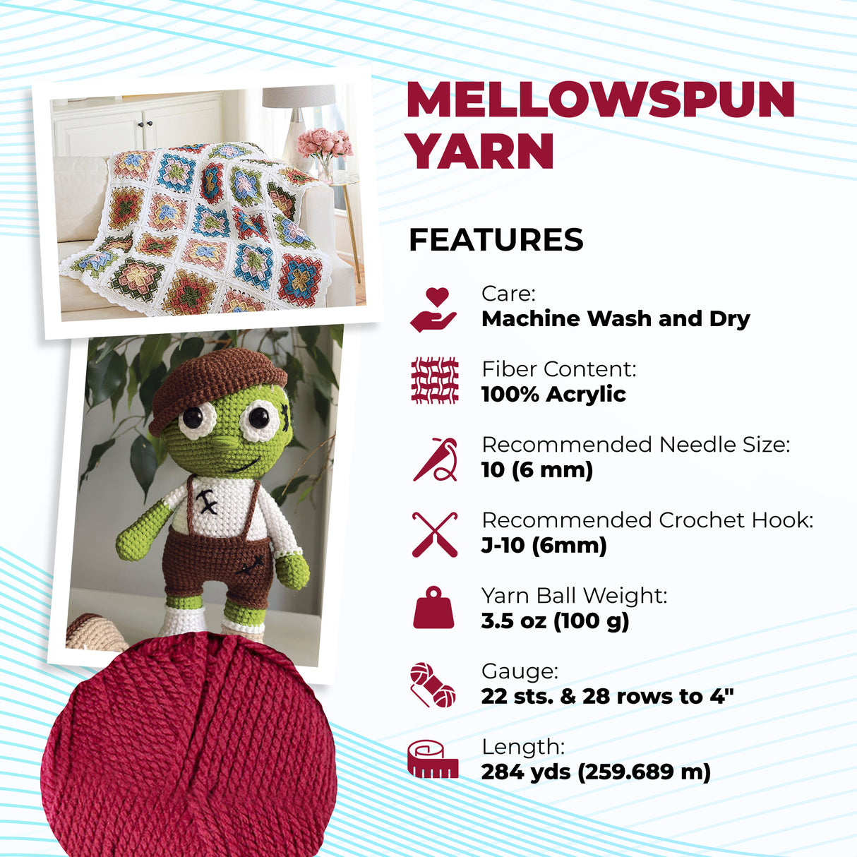 Mary Maxim Mellowspun DK Yarn