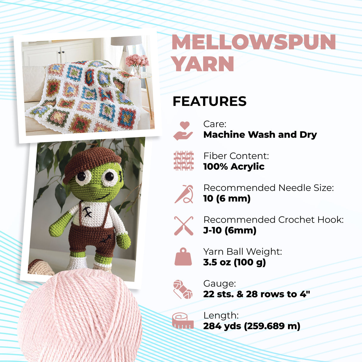 Mary Maxim Mellowspun DK Yarn