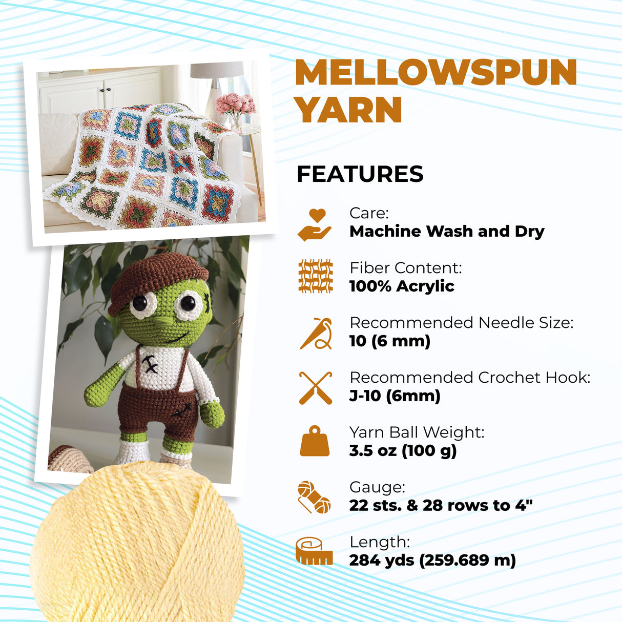 Mary Maxim Mellowspun DK Yarn