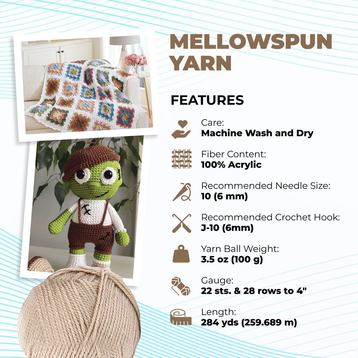 Mary Maxim Mellowspun DK Yarn